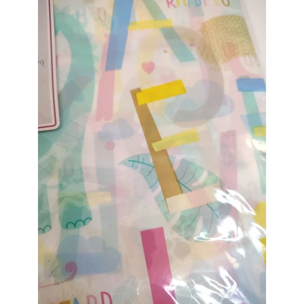 Viola Giant Gift Bag 36 In X 44  Baby Theme Butterfly Tropical Animals Numbers